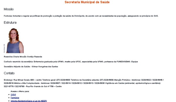 DESGOVERNANÇA ELETRÔNICA: site aberto: libera salários–site fechado: sem transparência – site desatualizado: secretários antigos cherie - sade